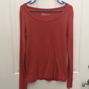 Mossimo Coral long sleeved shirt - M